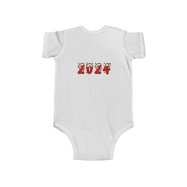 Reindeer Baby First Infant Jersey Bodysuit - Image 4