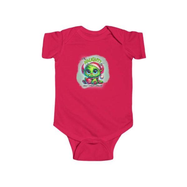 Naughty List Infant Jersey Bodysuit - Image 6