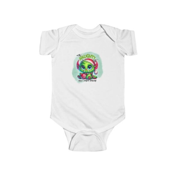 Naughty List Infant Jersey Bodysuit - Image 2