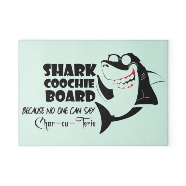 Shark Coochie 2 Glass Cutting Board