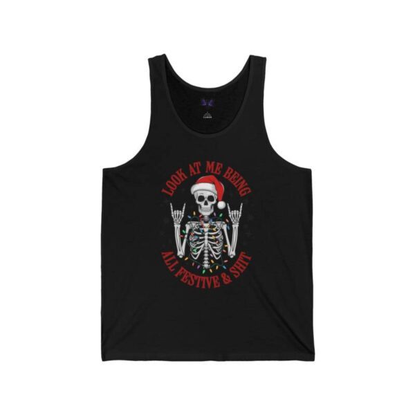 Festive Skull Jersey Tank - Image 3