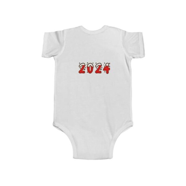 Infant Bodysuit baby's first Christmas 2024 Teddy Bear - Image 4