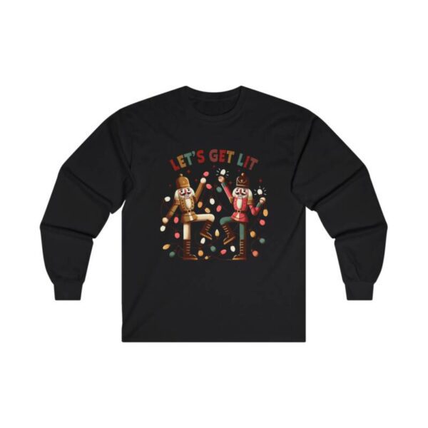 Let's Get Lit Cotton Long Sleeve Tee - Image 3