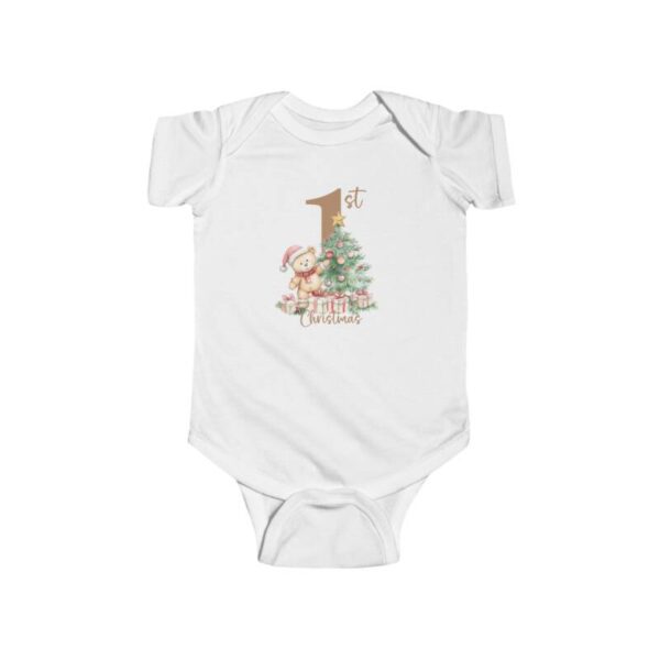 Infant Bodysuit baby's first Christmas 2024 Teddy Bear - Image 3