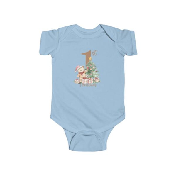 Infant Bodysuit baby's first Christmas 2024 Teddy Bear - Image 5