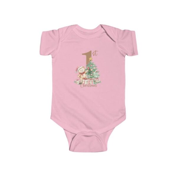 Infant Bodysuit baby's first Christmas 2024 Teddy Bear - Image 7