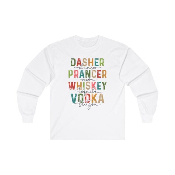 Drunk Reindeer Cotton Long Sleeve Tee