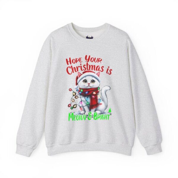 Meowy Christmas Crewneck Sweatshirt - Image 3