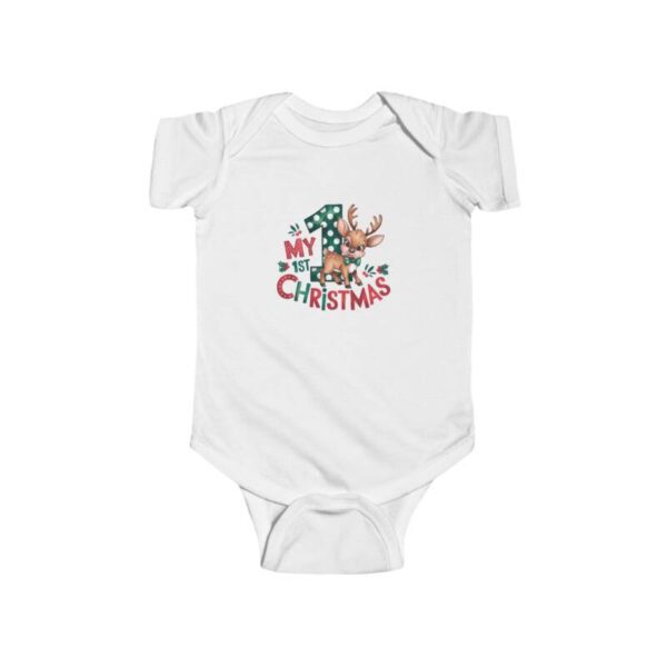 Baby Deer Infant Bodysuit - Baby's First Christmas 2024 - Image 3