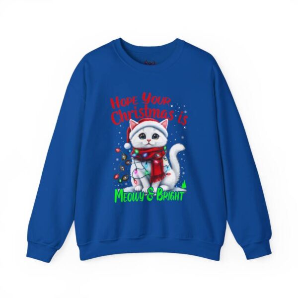 Meowy Christmas Crewneck Sweatshirt - Image 5