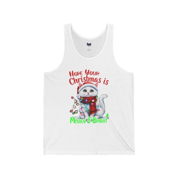 Meowy Christmas  Jersey Tank - Image 2