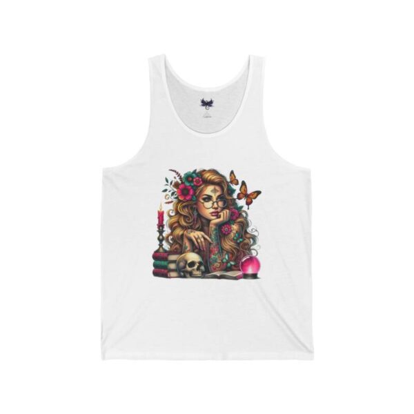 Tank Top - Tattooed Witch with  Books Design