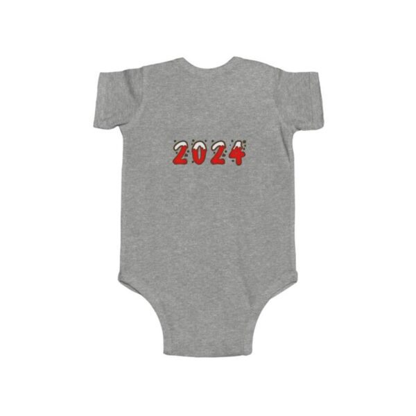 Reindeer Baby First Infant Jersey Bodysuit - Image 2