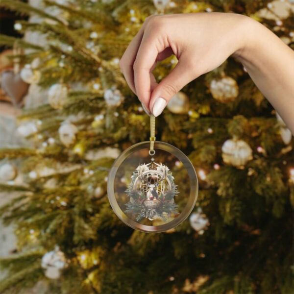 Winter Deer Glass Ornaments - Image 2