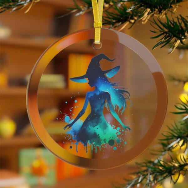 Blue Witch Glass Ornaments