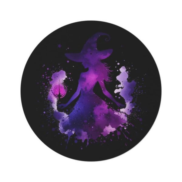 Purple Witch Round Rug