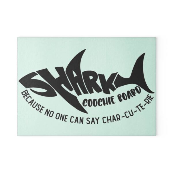 Shark Coochie 3 Glass Cutting Board - Image 2