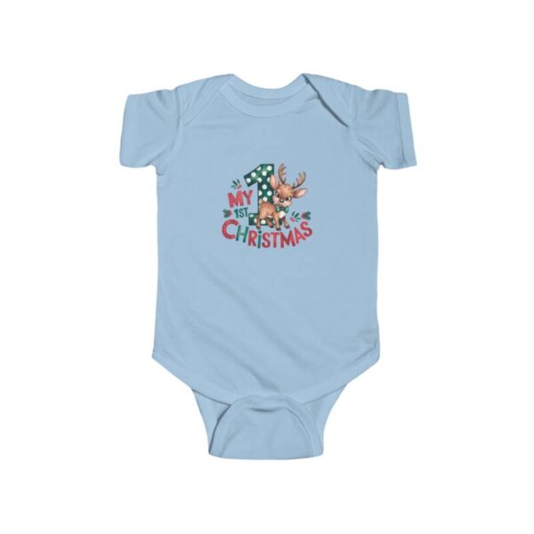 Reindeer Baby First Infant Jersey Bodysuit - Image 7