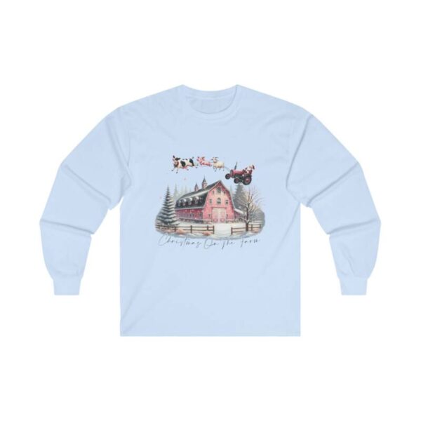 Farm Christmas Cotton Long Sleeve Tee