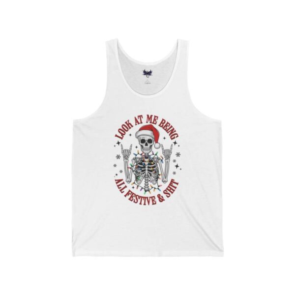 Festive Skull Jersey Tank - Image 2