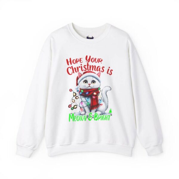 Meowy Christmas Crewneck Sweatshirt - Image 2