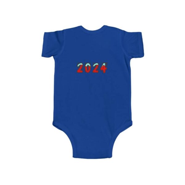 Baby's First Christmas Bodysuit Christmas tree design - Image 4