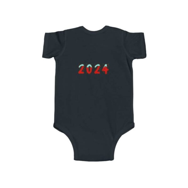 Baby's First Christmas Bodysuit Christmas tree design - Image 6