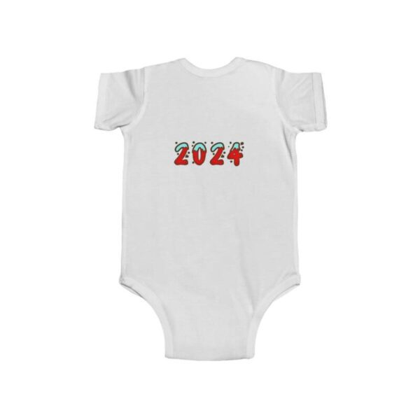 Baby's First Christmas Bodysuit Christmas tree design - Image 2