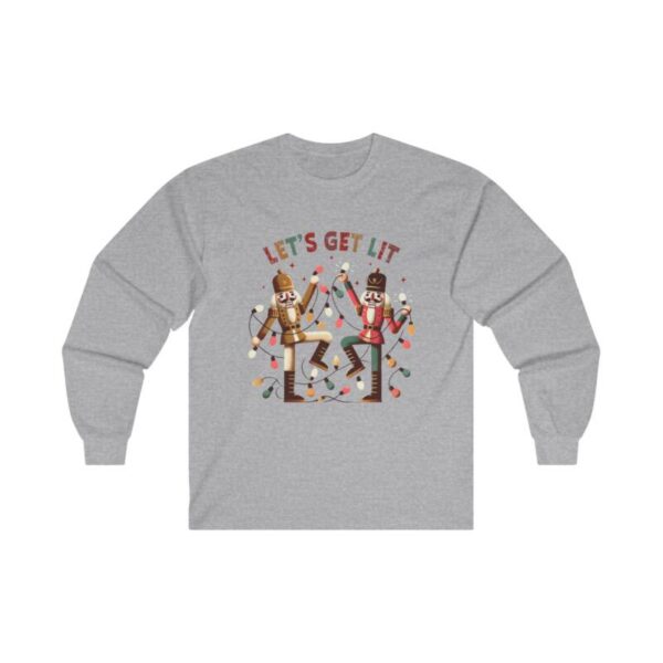 Let's Get Lit Cotton Long Sleeve Tee - Image 4